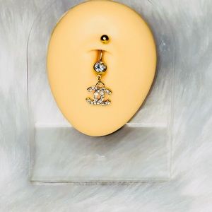 Co Co gold belly button ring